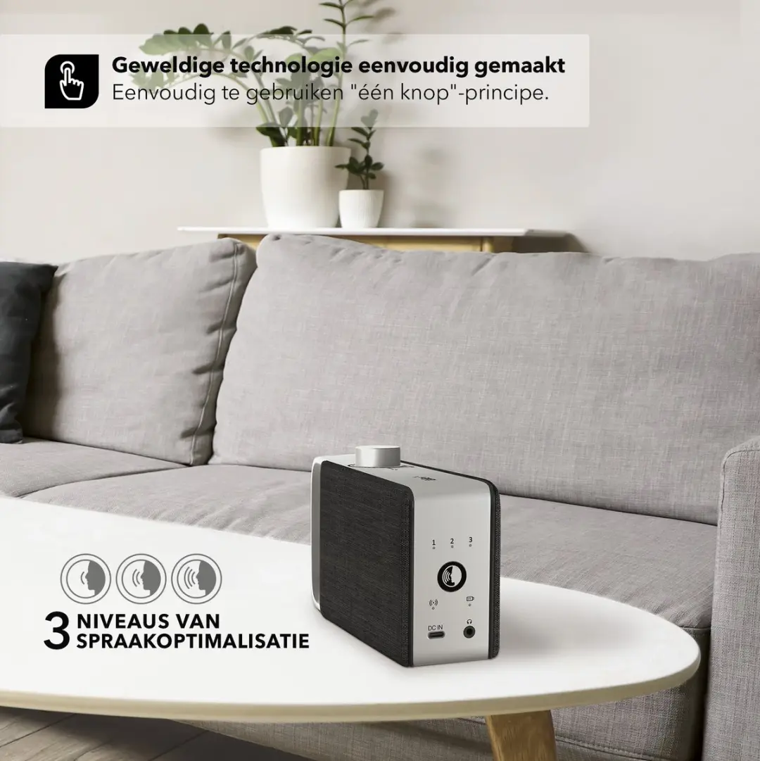 Sonoro Faller OSKAR Draagbare TV Spraakversterker - Grijs - afbeelding 6 van 6