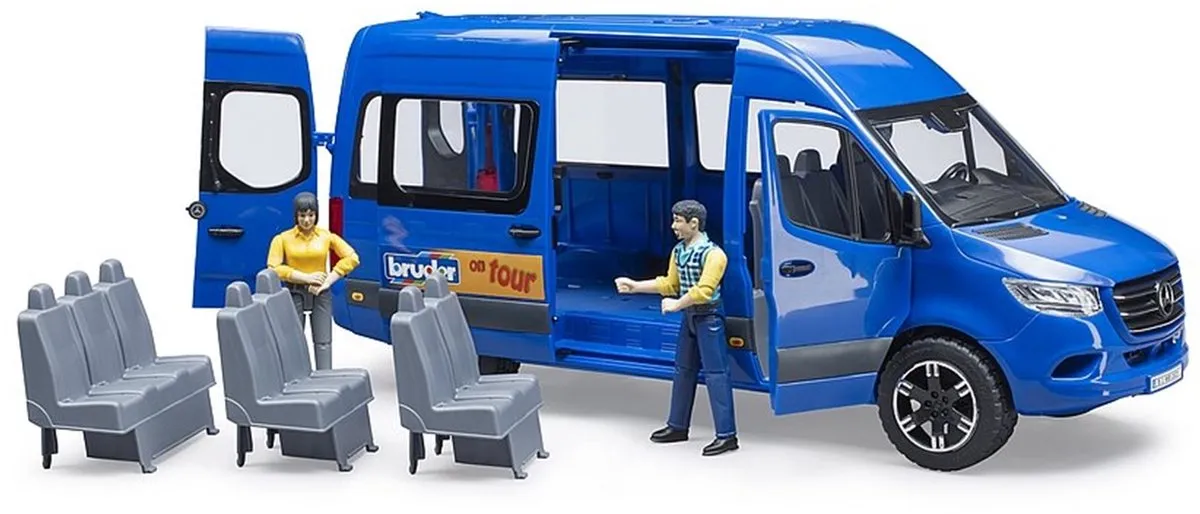 Bruder MB Sprinter Transfer Chauffeur & Passagier - Print
