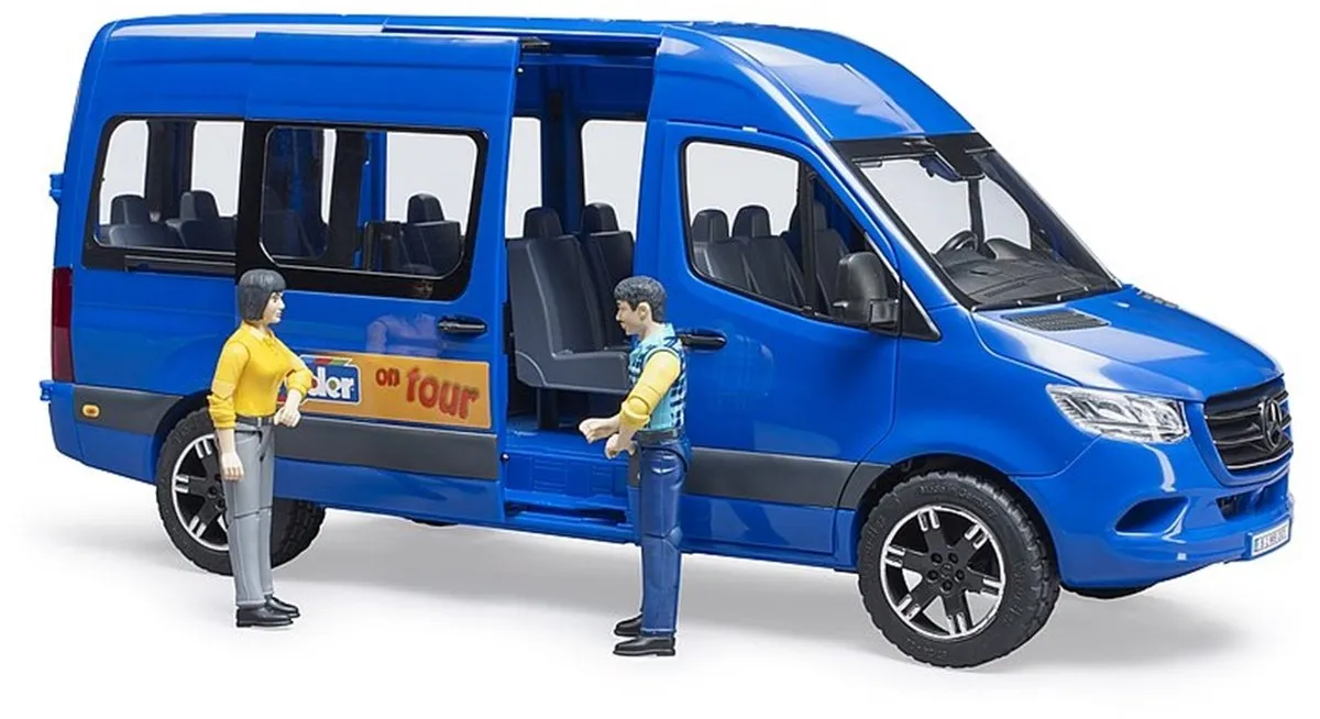 Bruder MB Sprinter Transfer Chauffeur & Passagier