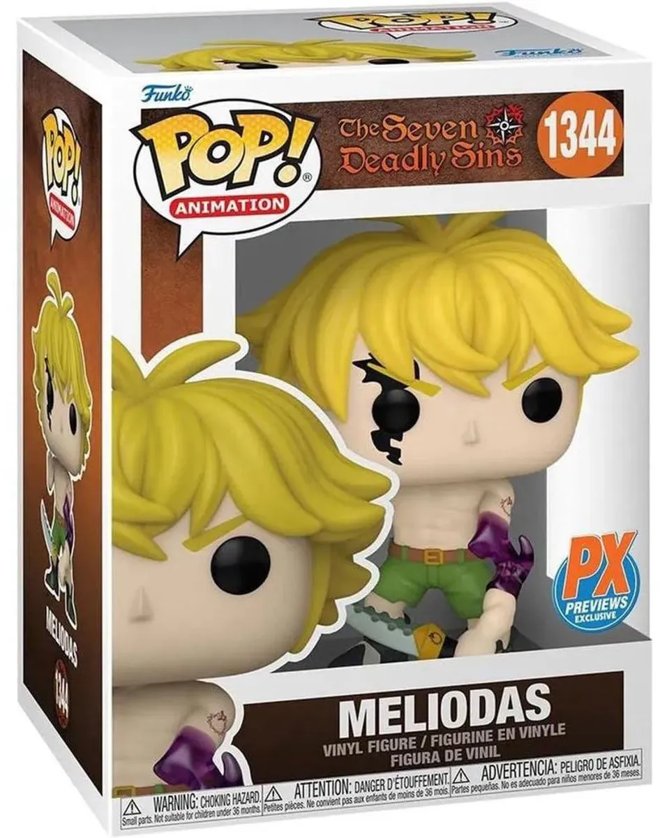 Funko Pop! Seven Deadly Sins Meliodas Demon Mode #1344 - Multicolor