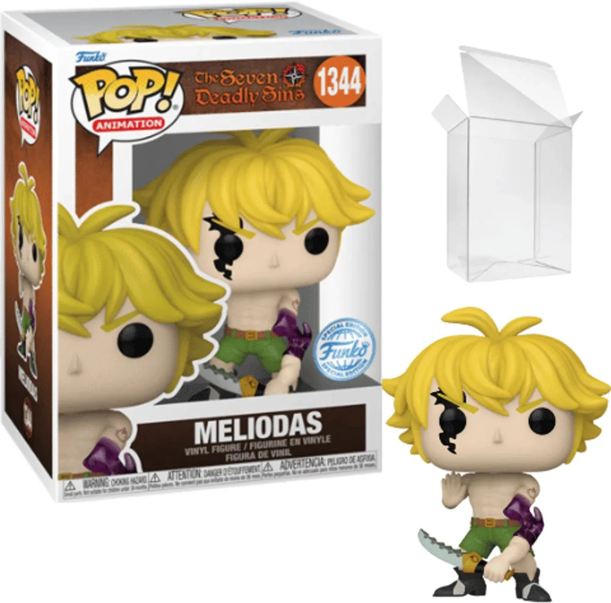 Funko Pop! Seven Deadly Sins Meliodas Demon Mode #1344 - Multicolor