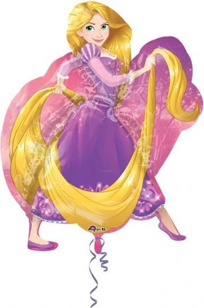 Disney Princess Rapunzel Folieballon XL 66x78cm - Multicolor