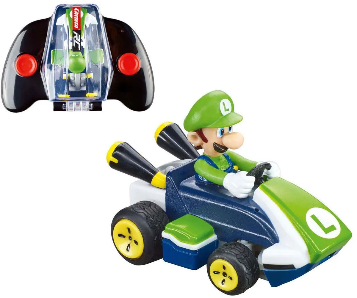 Carrera RC Mario Kart Mini Luigi Auto 2,4GHz - CAR370430003P - afbeelding 2 van 6