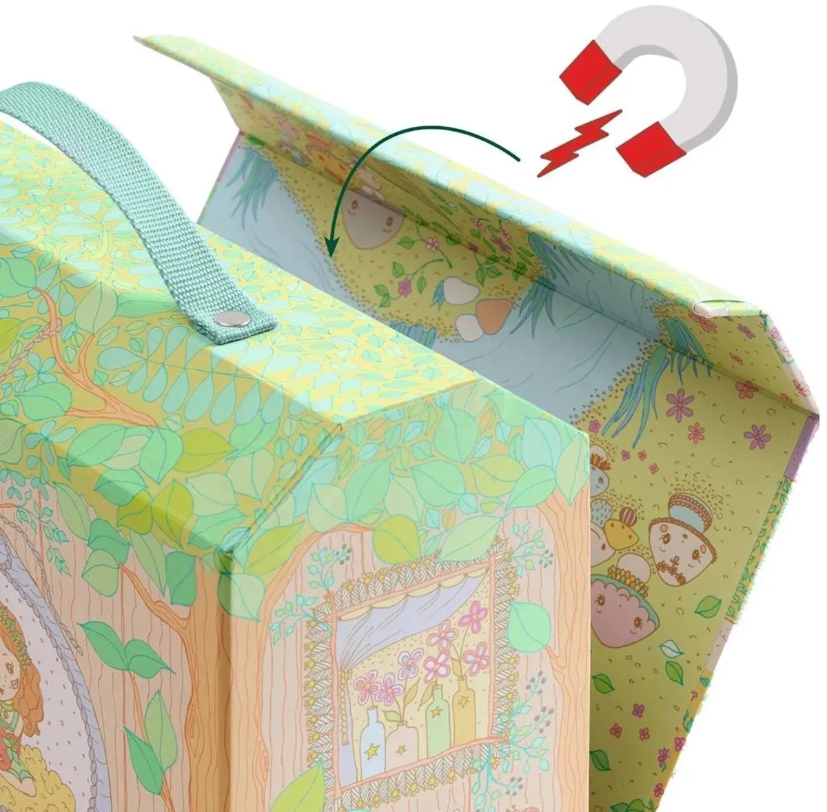 Djeco Maison des Bois Sylvia & Fox Poppenhuis - Multicolor