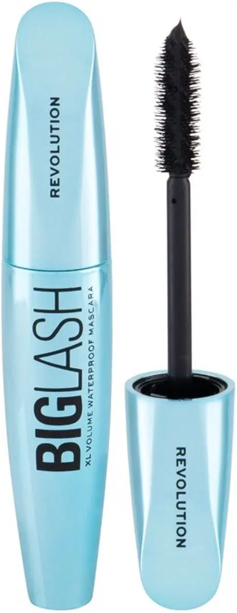 Makeup Revolution Big Lash XL Volume Waterproof Mascara 8g - Zwart - afbeelding 4 van 4