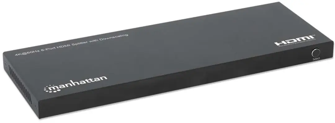 Manhattan 208451 HDMI Splitter 8-Port - 4K@60Hz - Zwart - afbeelding 2 van 6