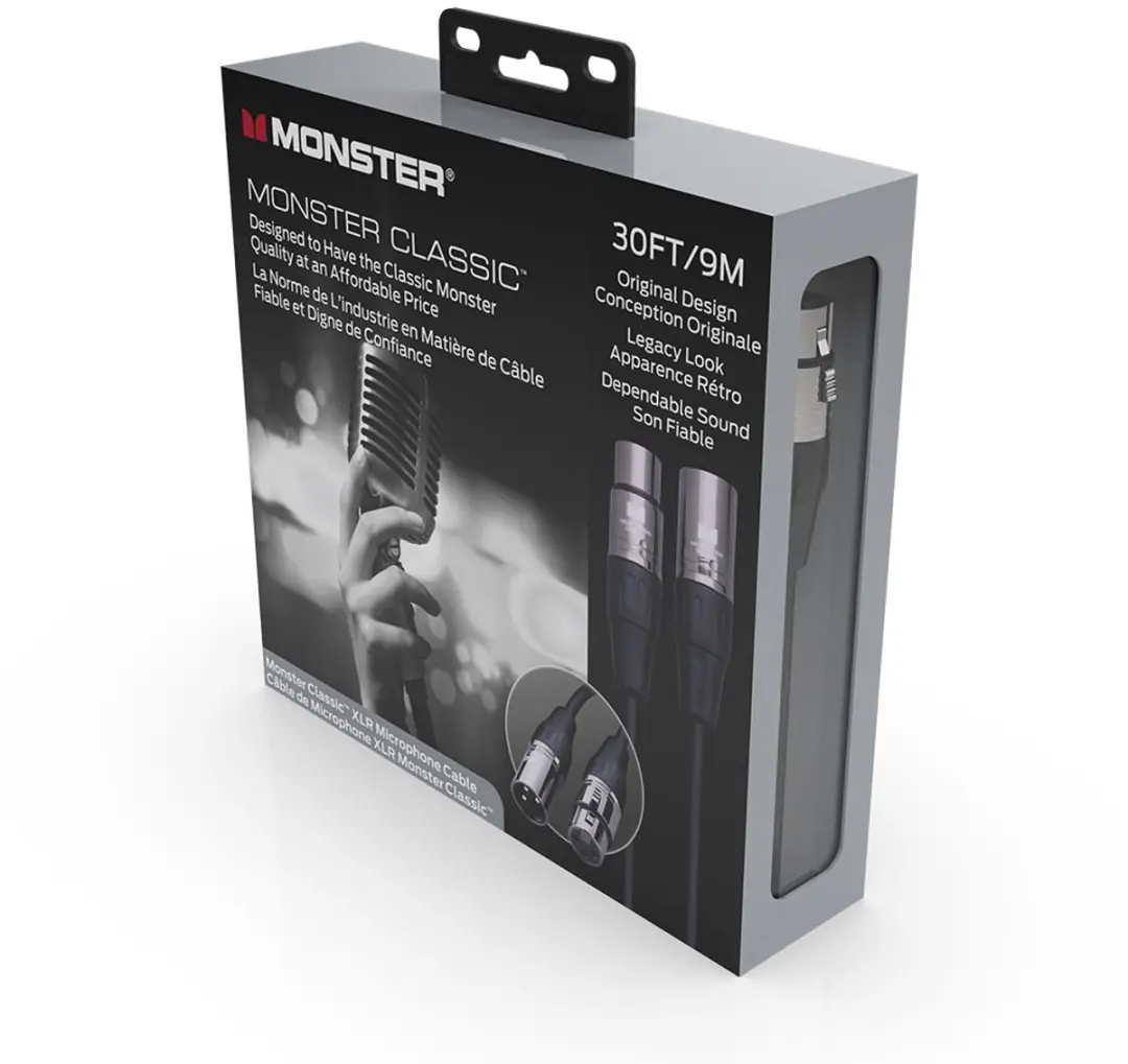 Monster Cable Classic XLR 600502 Microfoonkabel 9m - Zwart