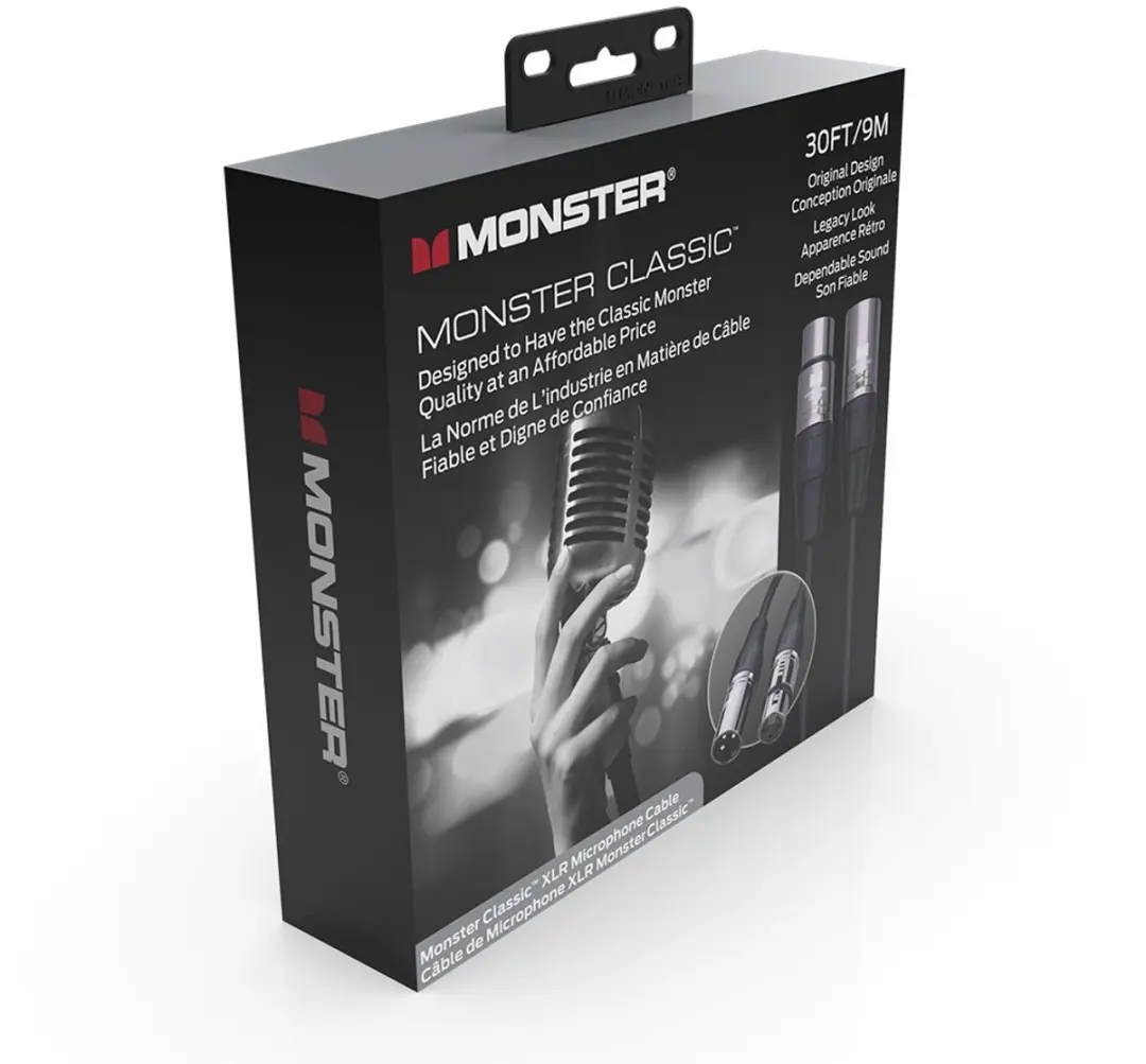 Monster Cable Classic XLR 600502 Microfoonkabel 9m - Zwart