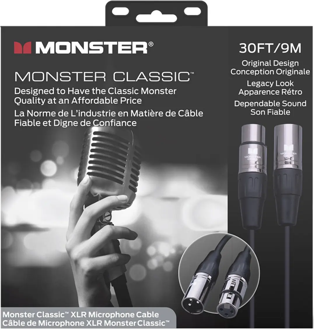 Monster Cable Classic XLR 600502 Microfoonkabel 9m