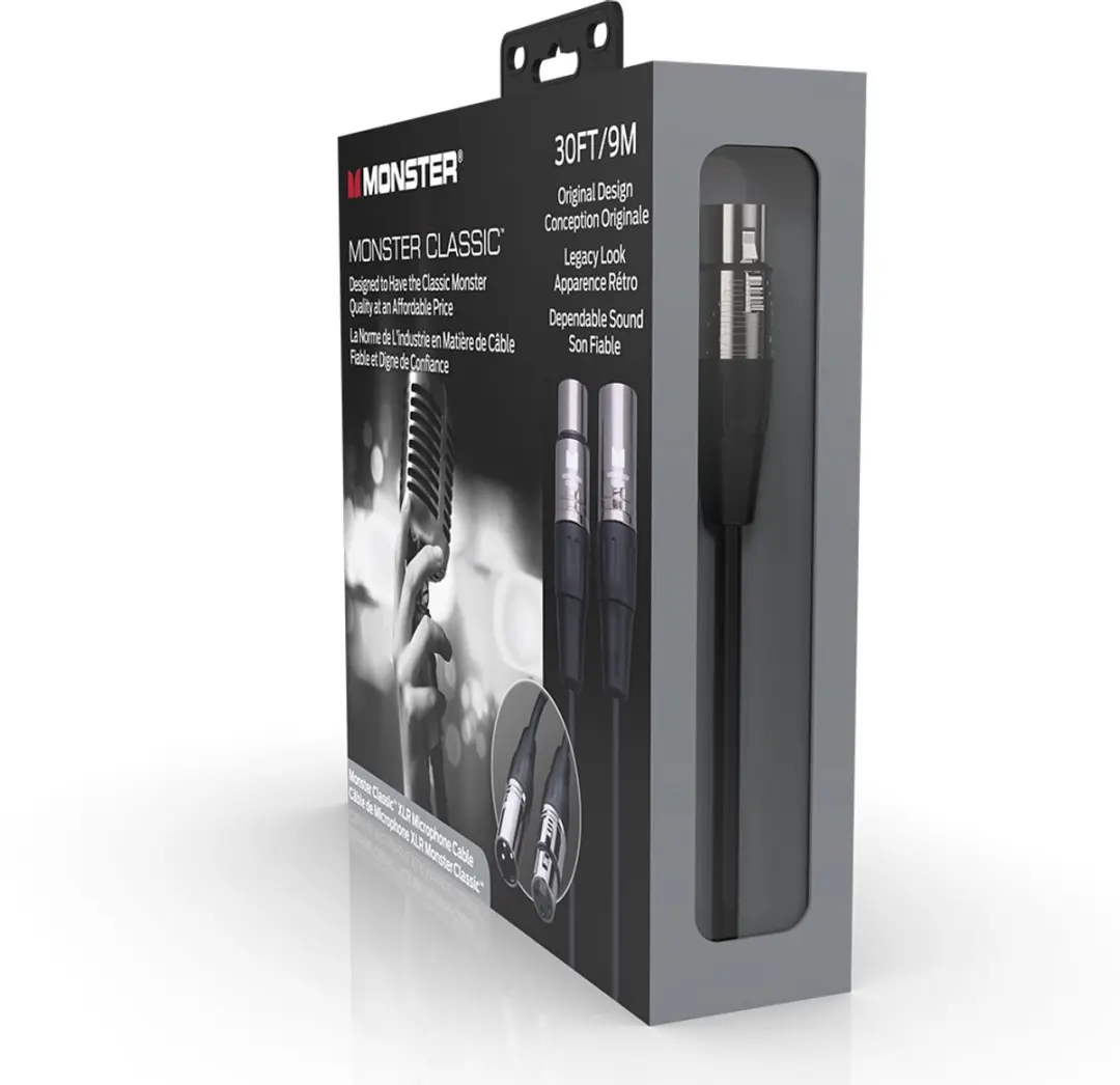 Monster Cable Classic XLR 600502 Microfoonkabel 9m - Zwart