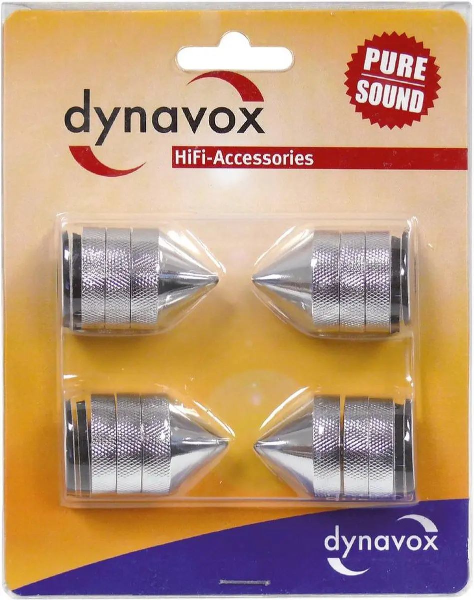 Dynavox 205049 Sub-Watt-Absorber - 4 Stuks - Chroom