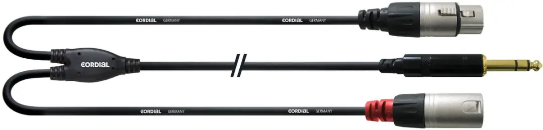Cordial Insertkabel XLR m/f 1,8m Rean stekker CFY 1,8 VFM