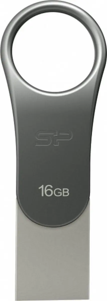 Silicon Power Mobile C80 USB-stick 16GB - Grijs