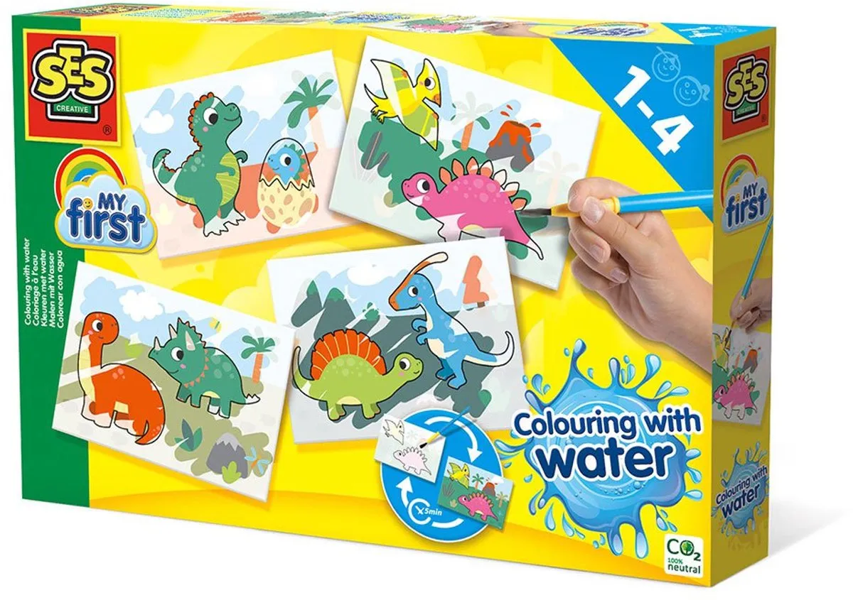 SES Creative Dino's My First Kleuren met Water