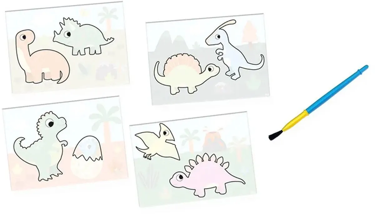 SES Creative Dino's My First Kleuren met Water - 4 Stuks