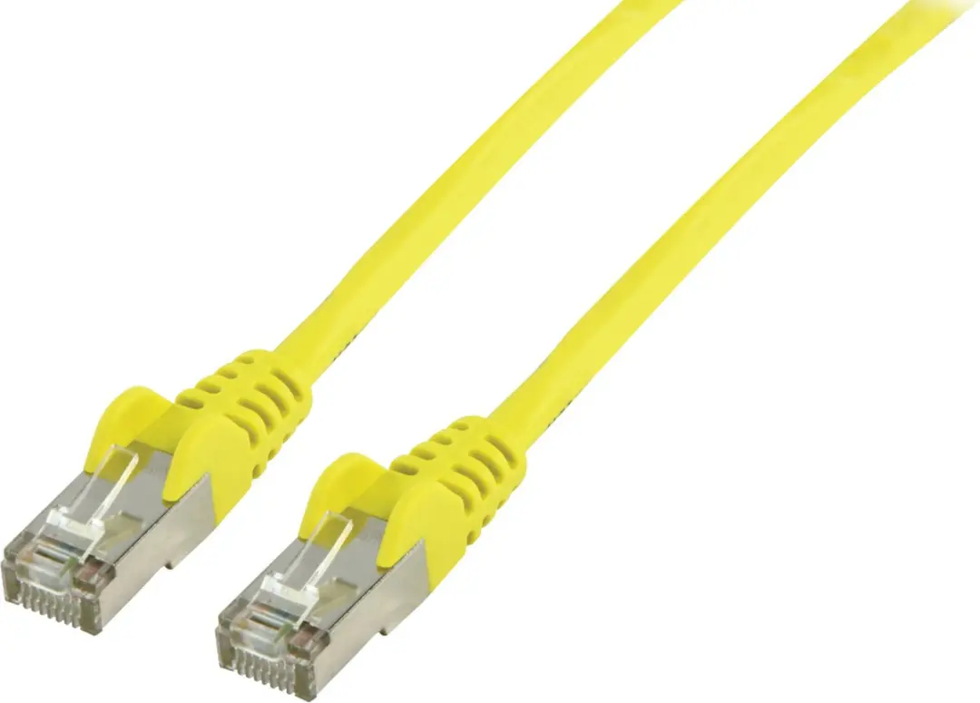 FTP CAT 5e netwerk kabel 3,00 m geel