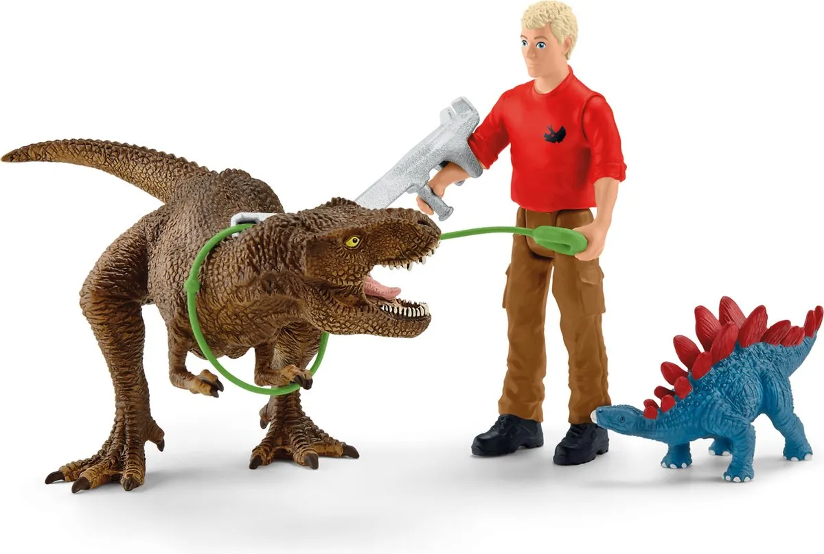 Schleich Tyrannosaurus Rex Speelgoedset 4-delig - 5-12 jaar