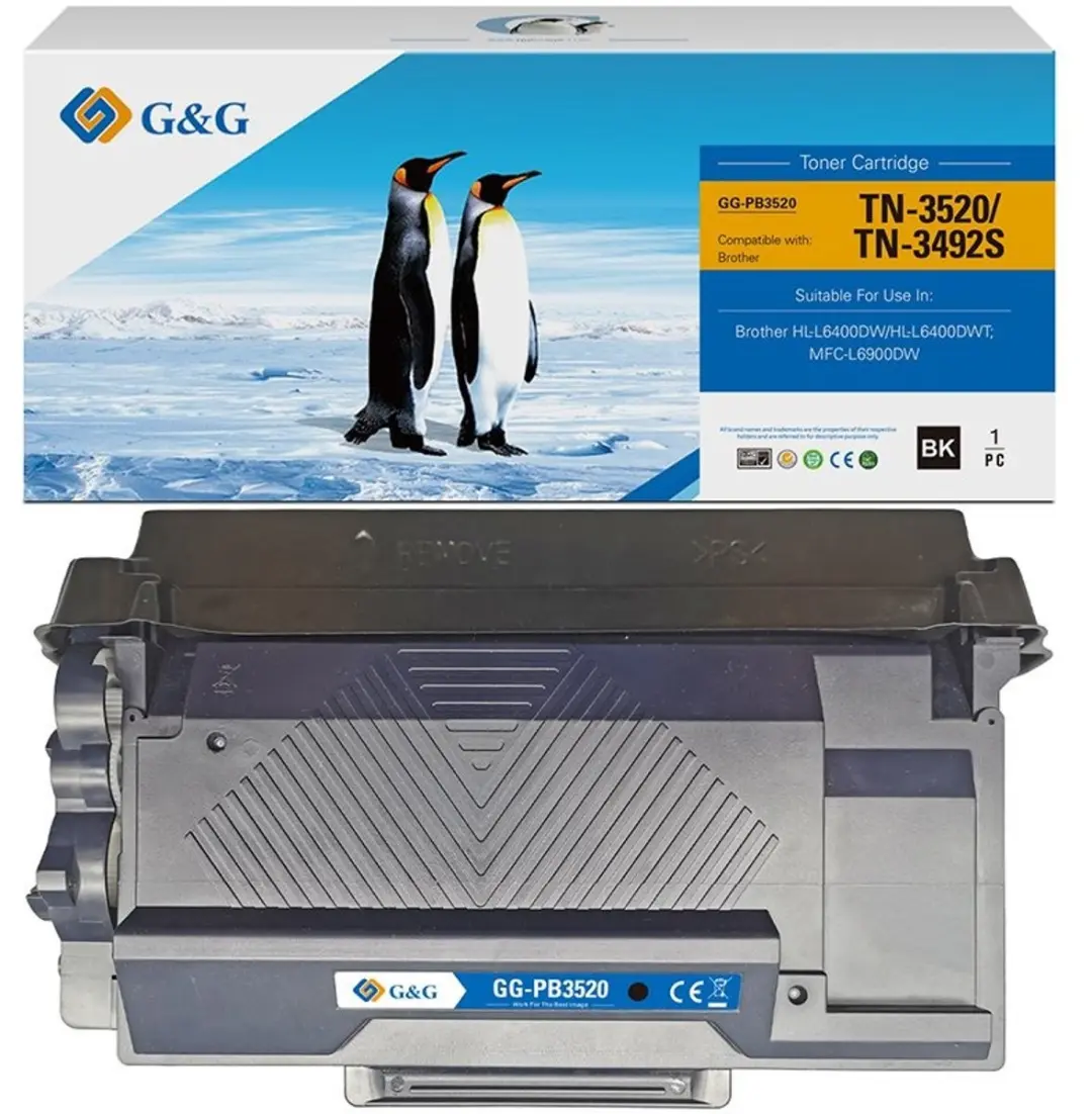 G&G NT-PB3520 Tonercartridge - Zwart
