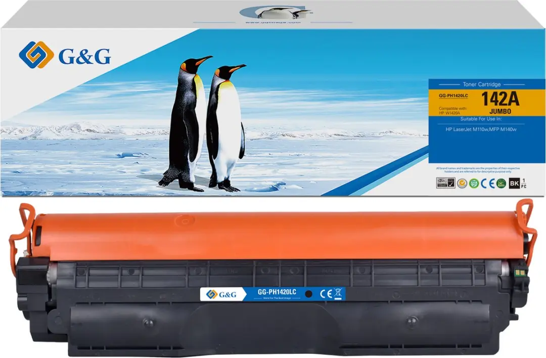 G&G XL Huismerk W1420A Tonercartridge Geschikt voor HP 142A Zwart-Hoge Capacitei