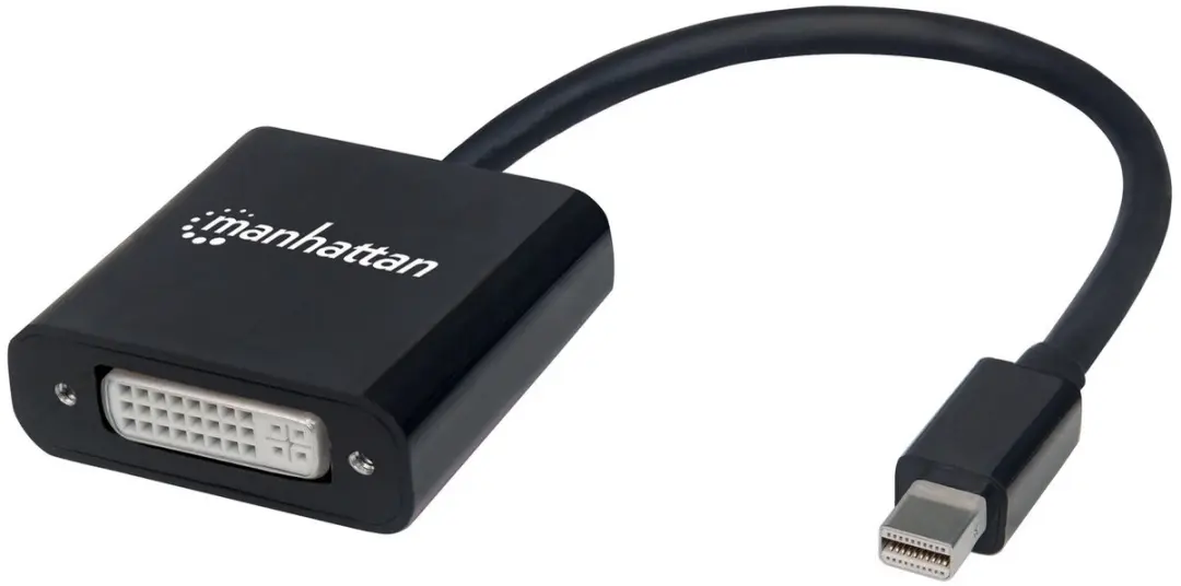 MH Converter, Mini DisplayPort, Mini-DP-Male/DVI-Female, Black, Polybag