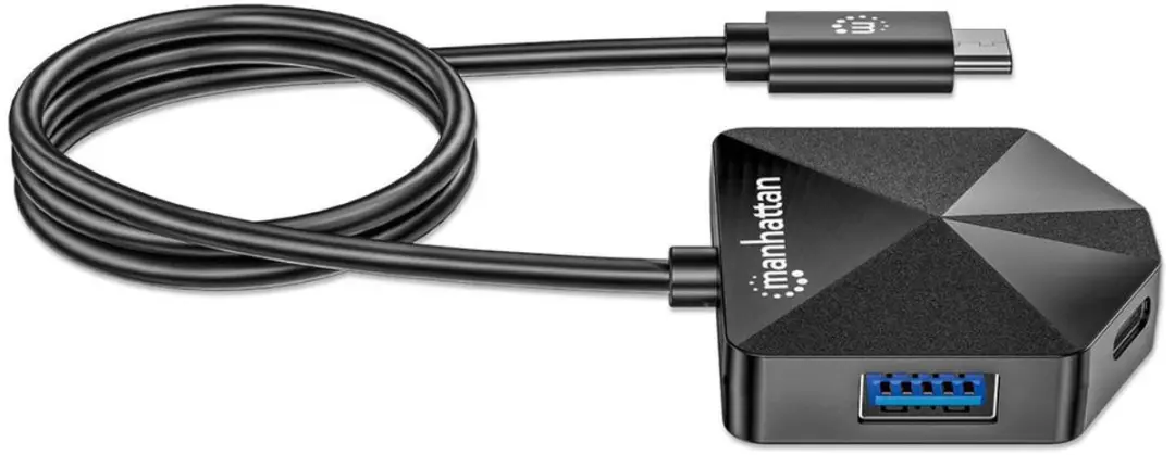 Manhattan 181150 USB-Hub 4-Port USB 3.0 - Zwart