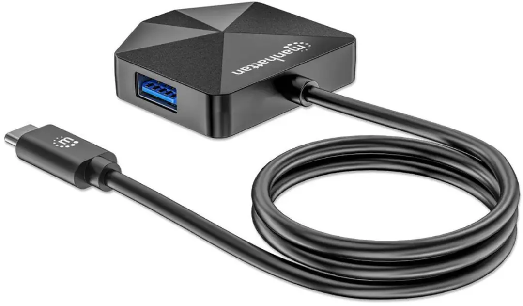 Manhattan 181150 USB-Hub 4-Port USB 3.0 - Zwart