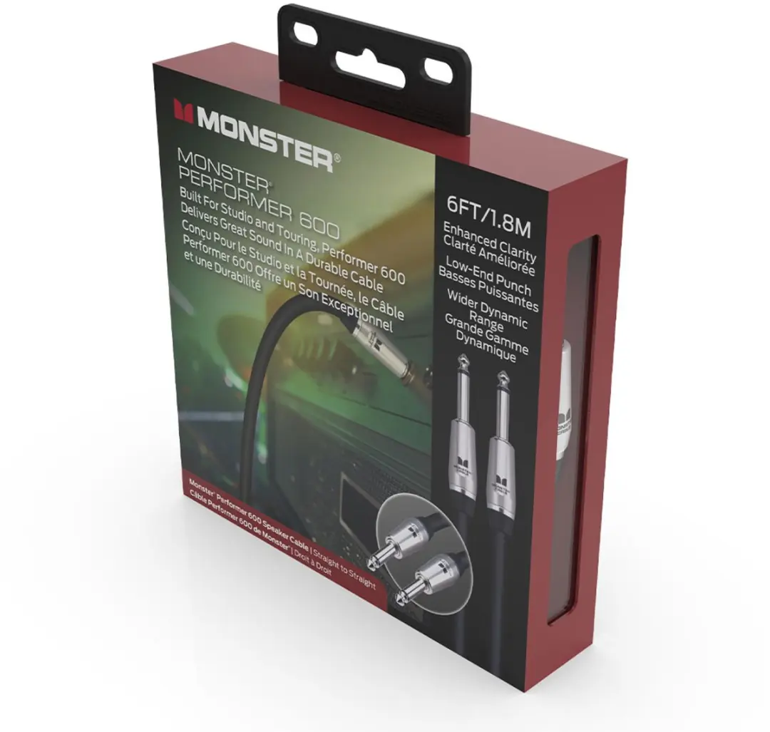 Monster Cable Performer 600 Jack Speakerkabel 1.8m - Zwart