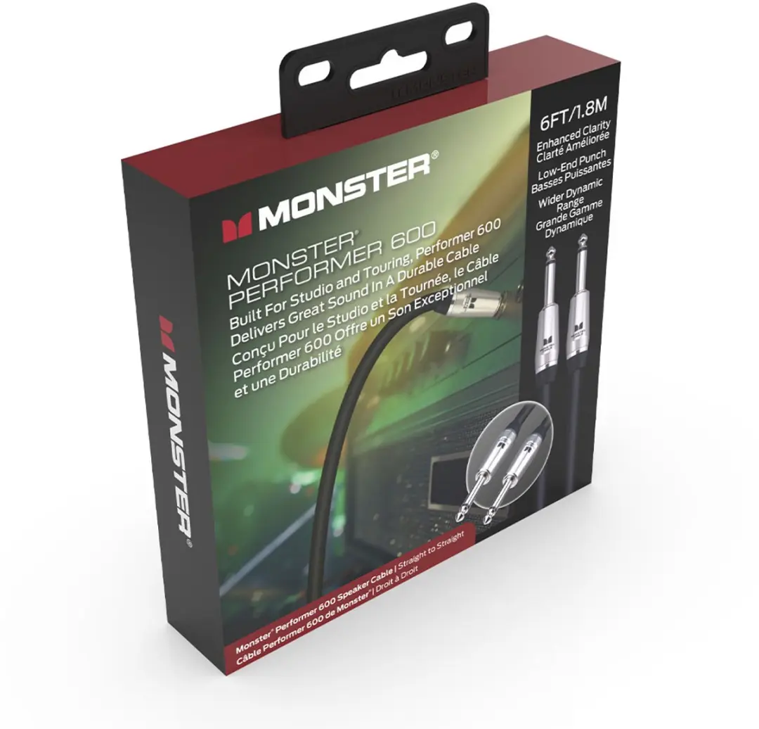Monster Cable Performer 600 Jack Speakerkabel 1.8m - Zwart