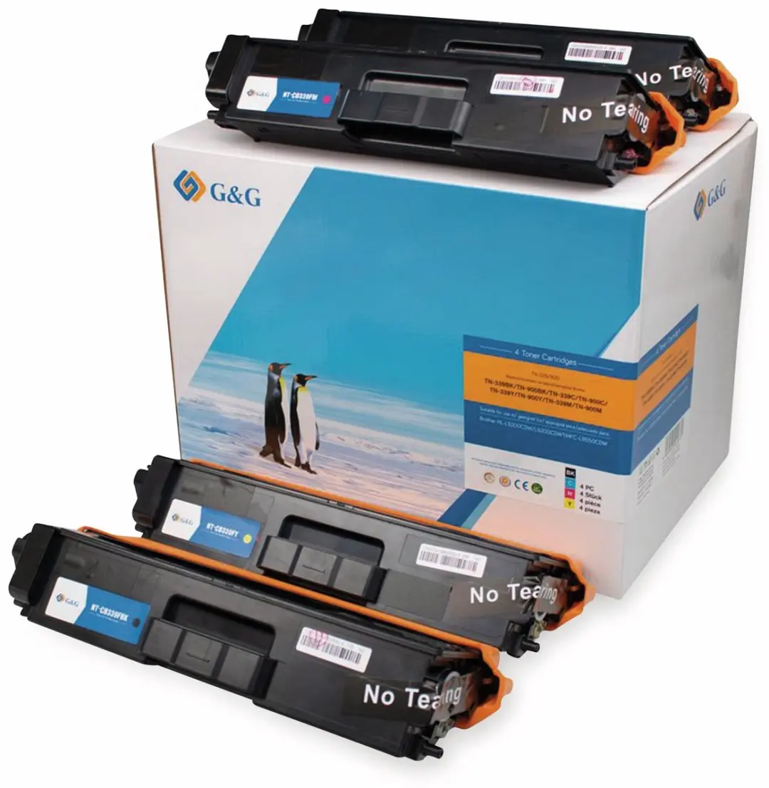 G&G TN900 Toner Compatibel met Brother TN-900 Tonercartridge multipack 4 stuk(s)