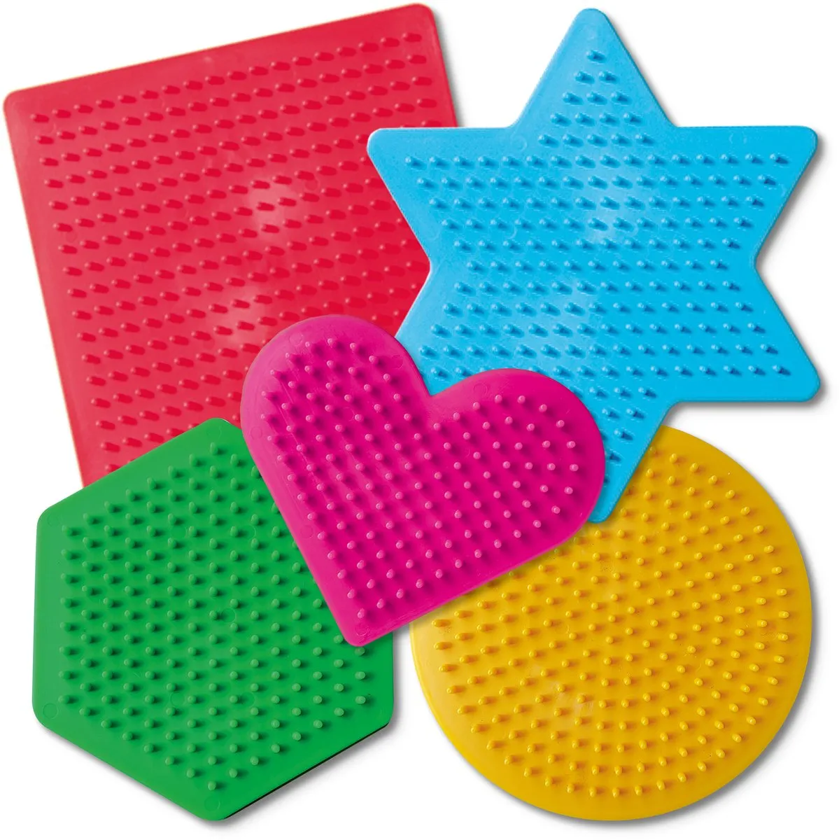 SES Creative Beedz Strijkkralen Grondplaten - 5 Stuks Multicolor