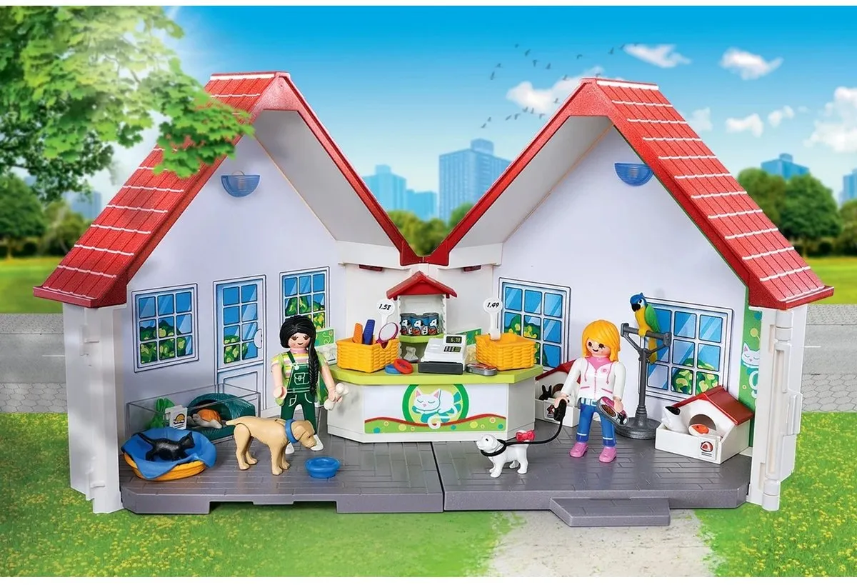 Playmobil Draagbare Dierenwinkel P-71396 - Meerkleurig