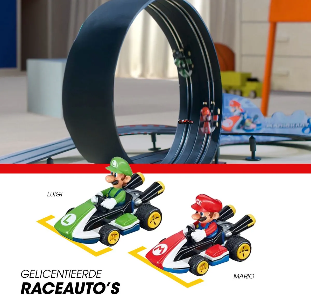Carrera Go!!! Mario Kart Racebaan CAR20062491 - 4,9m - 2 Controllers