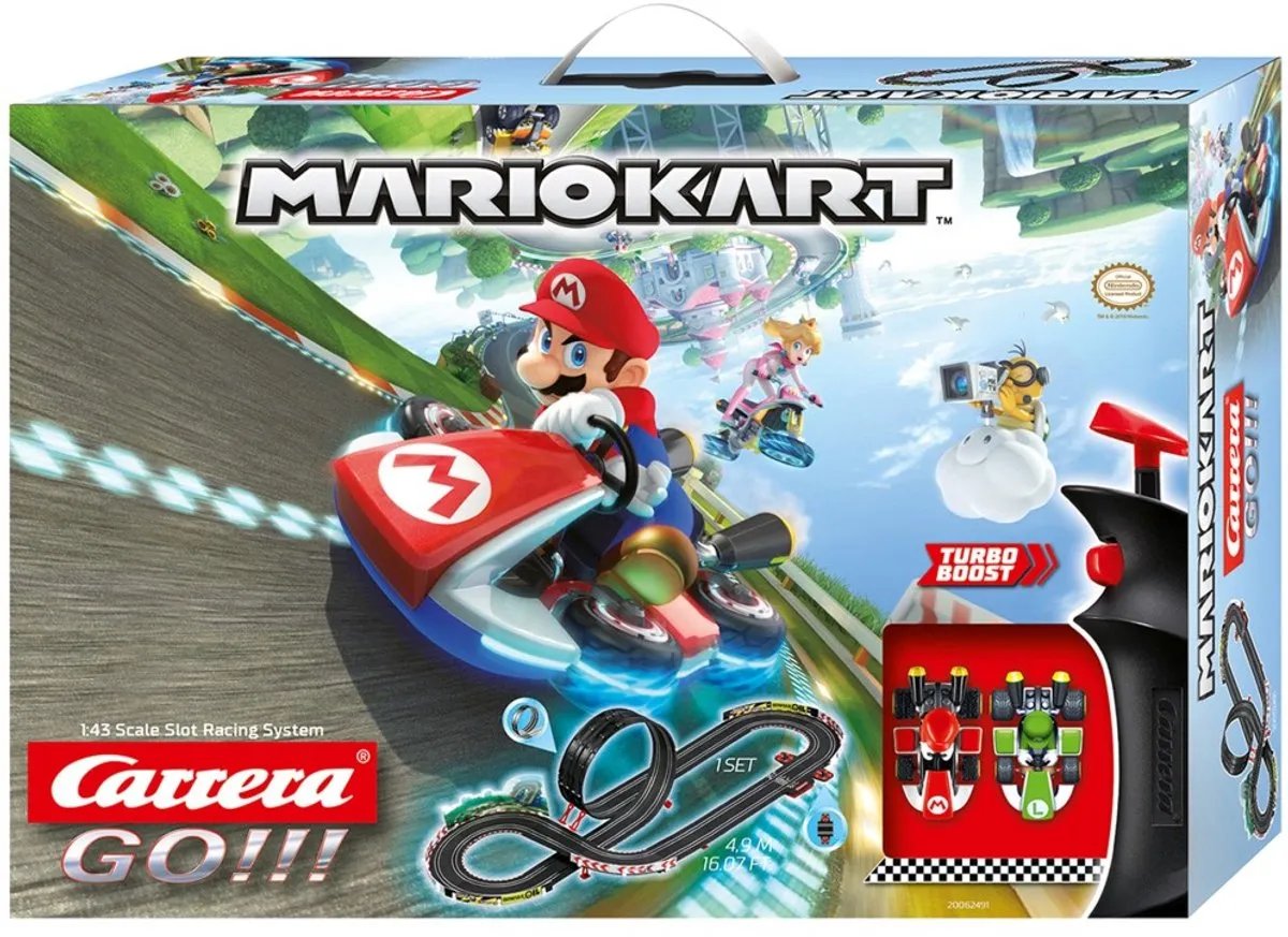 Carrera Go!!! Mario Kart Racebaan CAR20062491 - 4,9m - 2 Controllers