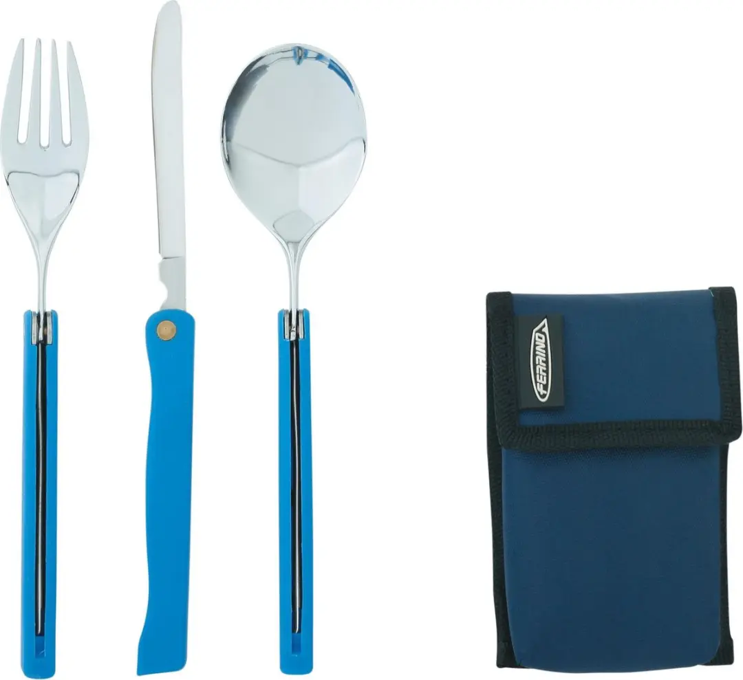 Ferrino Opvouwbaar Reisbestek Blauw