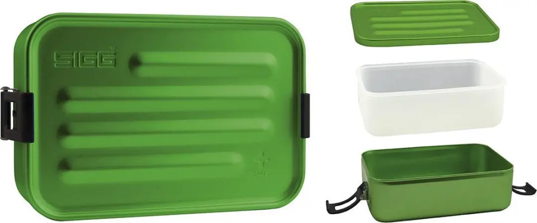 Sigg Small Metal Lunchbox Plus 8697-30 - 0,8L - Groen - afbeelding 2 van 6