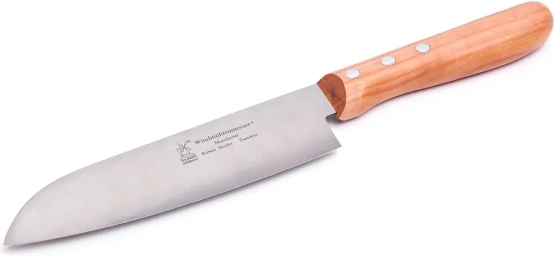 Robert Herder Santoku Koksmes 16,5 cm Kersenhout - afbeelding 2 van 6
