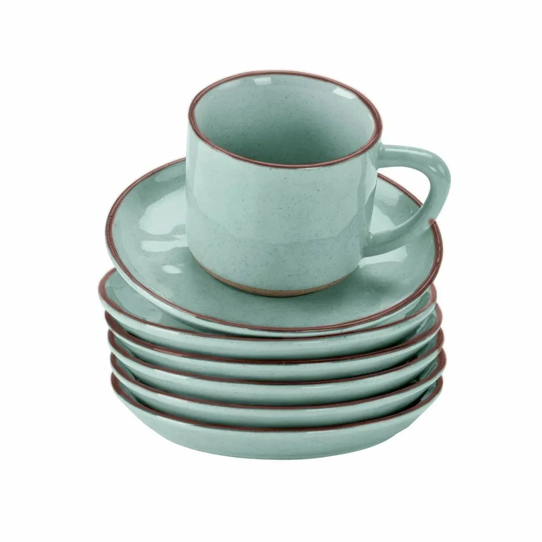 Loberon Biarré Kopjes & Schoteltjes Set 6-delig