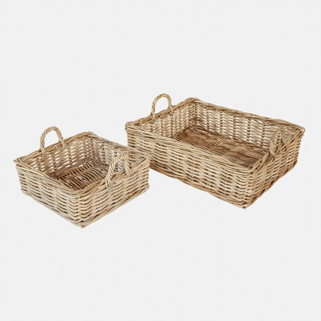 Loberon Selwooden Mand Set 2 Stuks