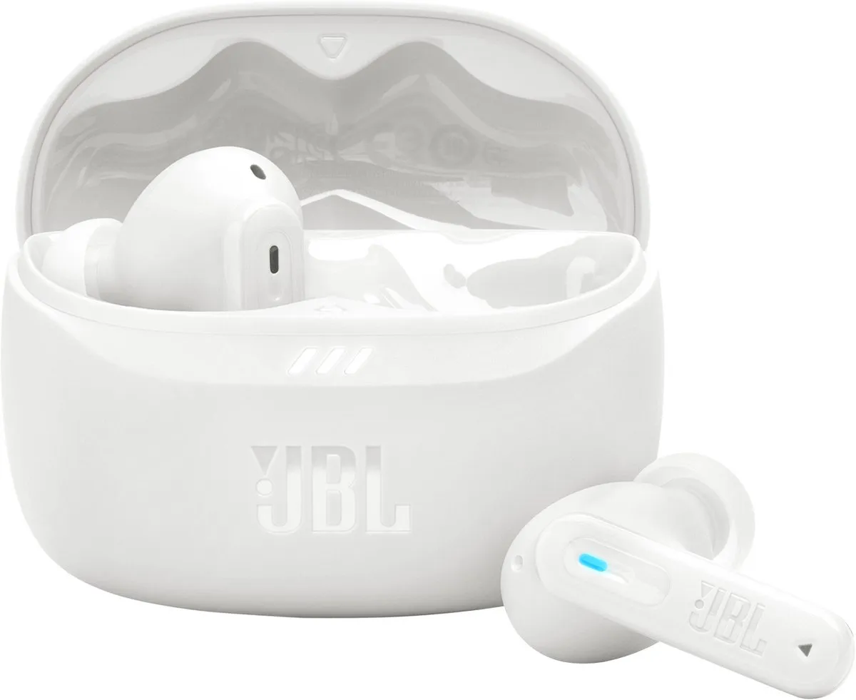 JBL Tune Beam 2 Oordopjes - Noise Cancelling - 48 uur - IP54 - Wit