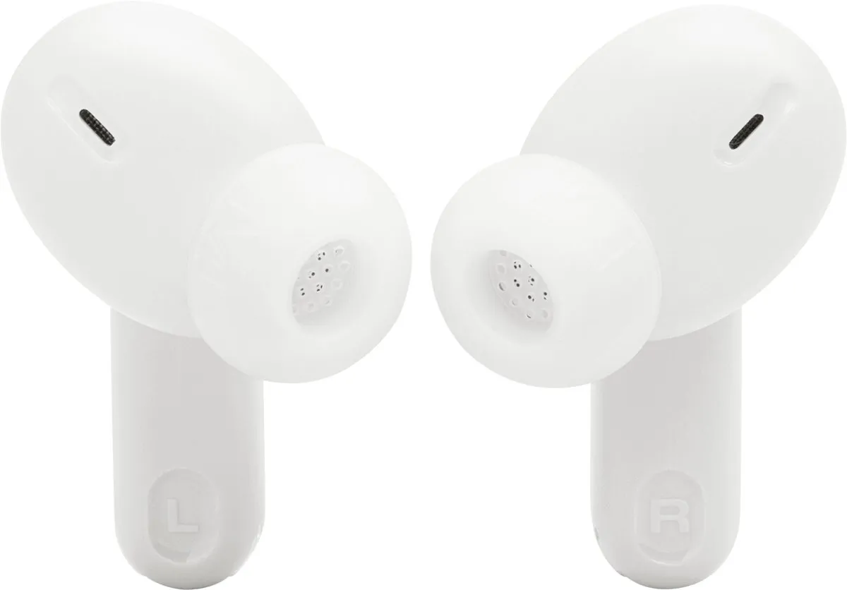 JBL Tune Beam 2 Oordopjes - Noise Cancelling - 48 uur - IP54 - Wit