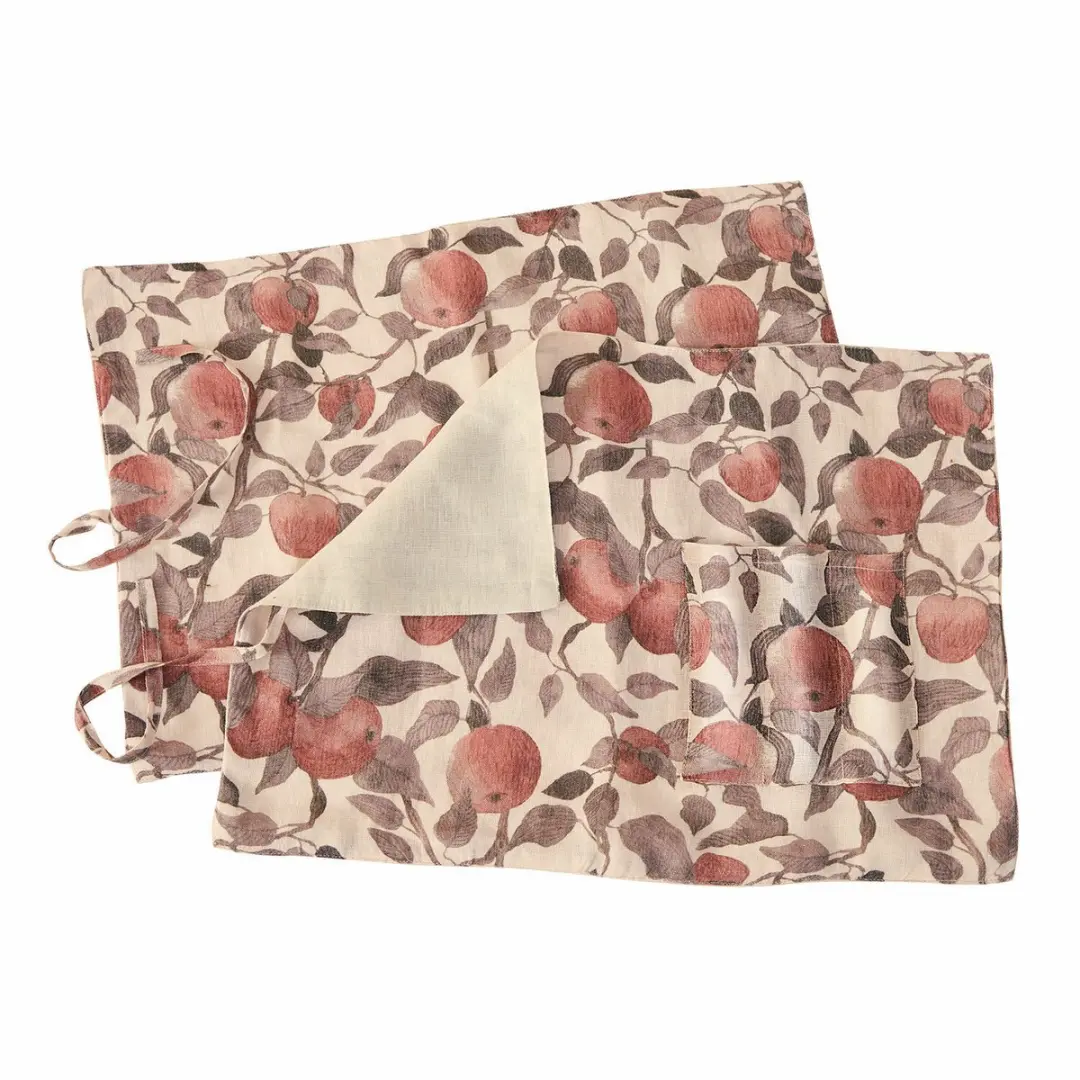 Loberon Placemats Zaveline Roest/Crème - 2 Stuks