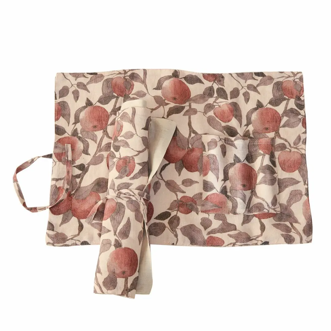 Loberon Placemats Zaveline Roest/Crème - 2 Stuks