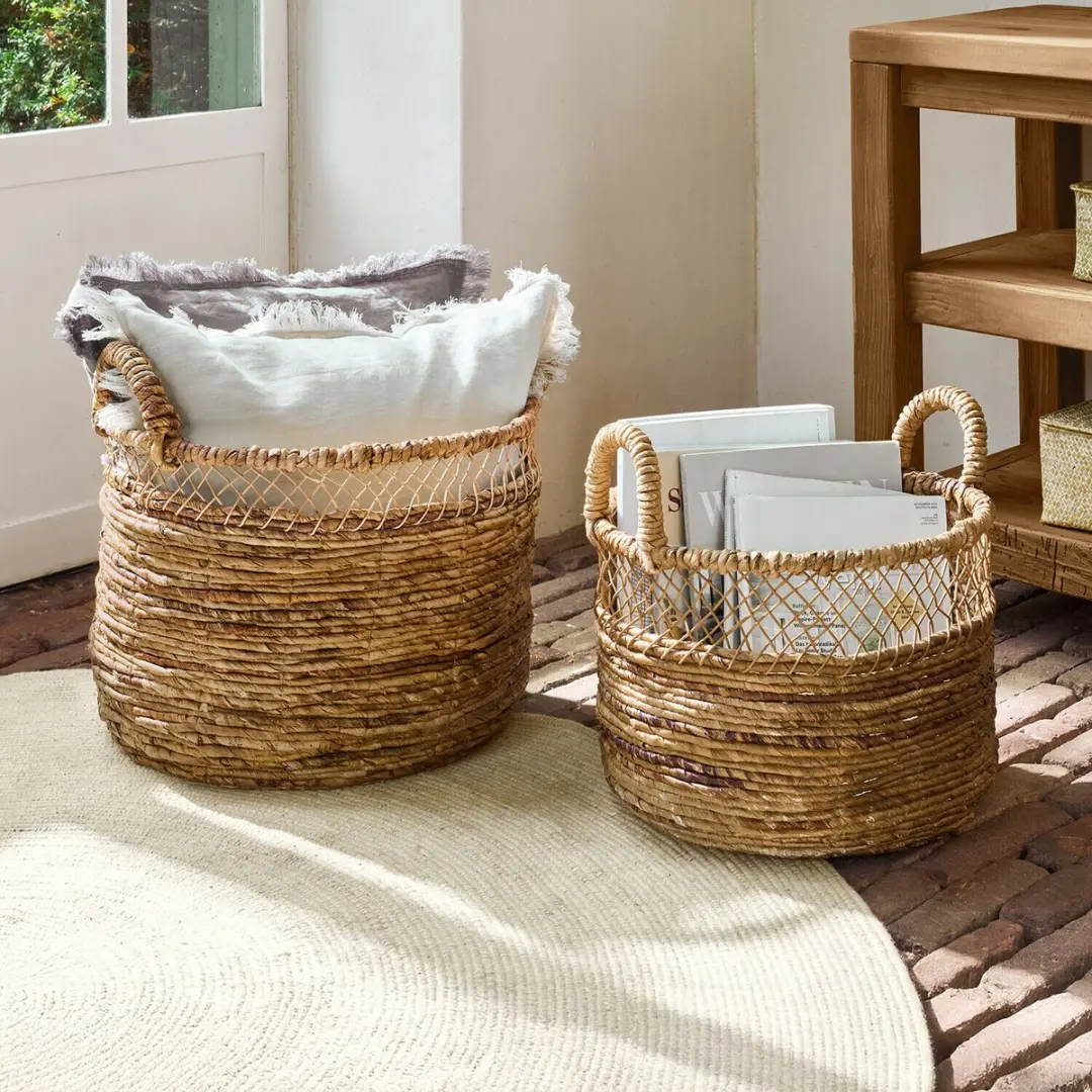 Loberon Dorelin Manden Set van 2 - 44cm - Bruin