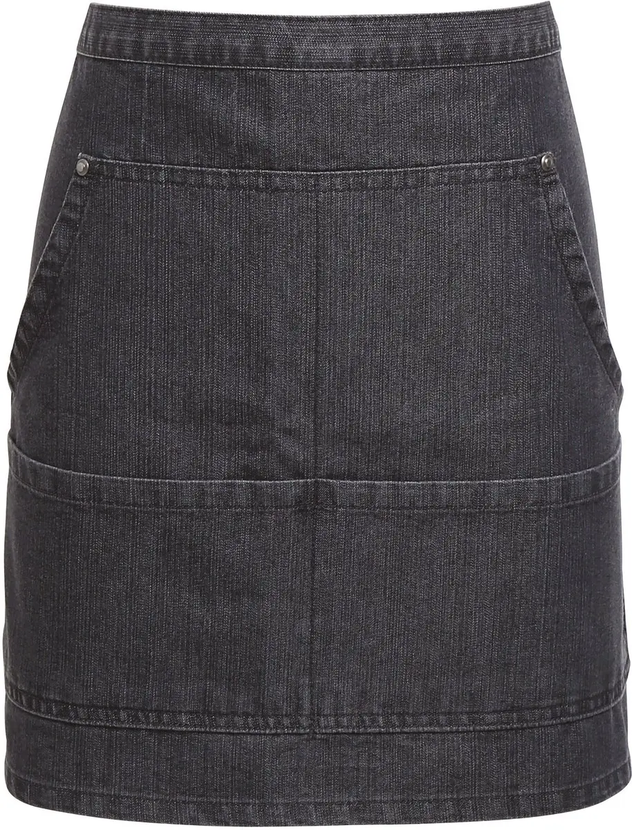 Schort/Tuniek/Werkblouse Unisex One Size Premier Black Denim 70% Katoen, 30% Pol