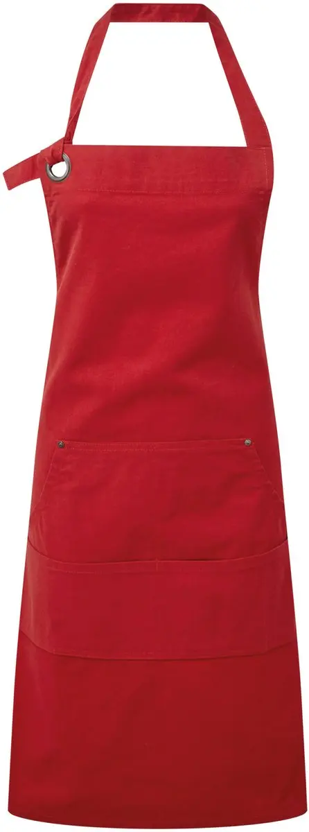 Schort/Tuniek/Werkblouse Unisex One Size Premier Red 100% Katoen