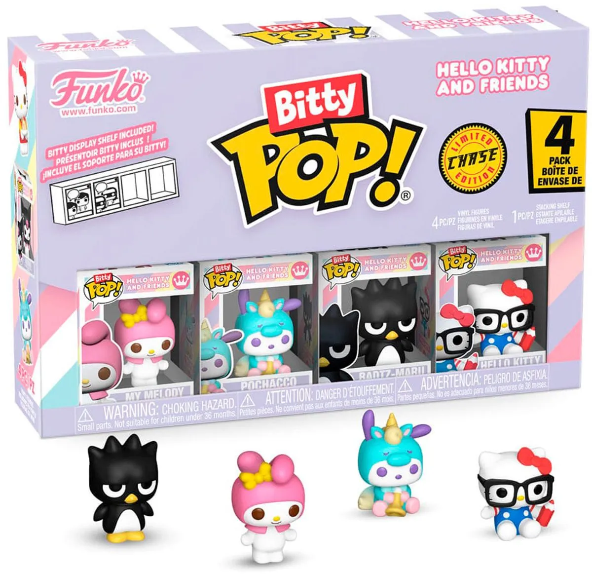 Funko Bitty Pop! Hello Kitty & Vrienden - My Melody/Pochacco/Badtz-Maru