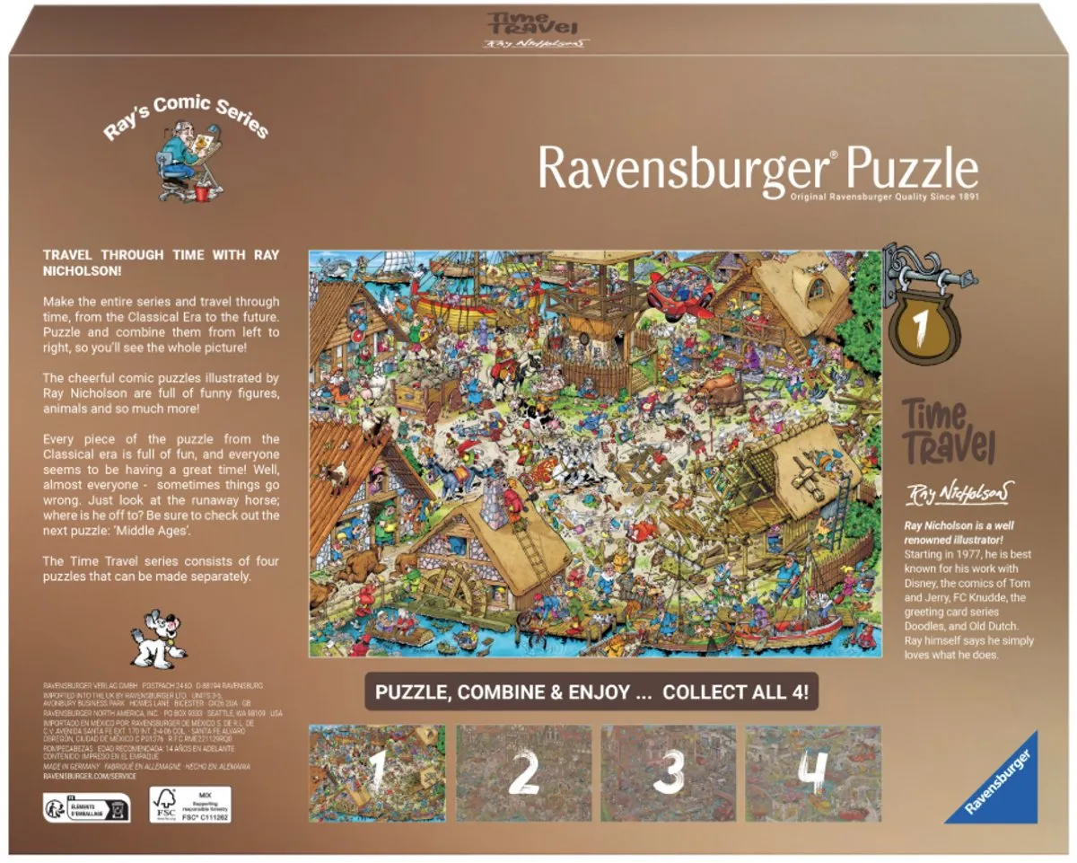 Ravensburger Ray's Comic Series Time Travel 1 - 1000 Stuks - Meerkleurig