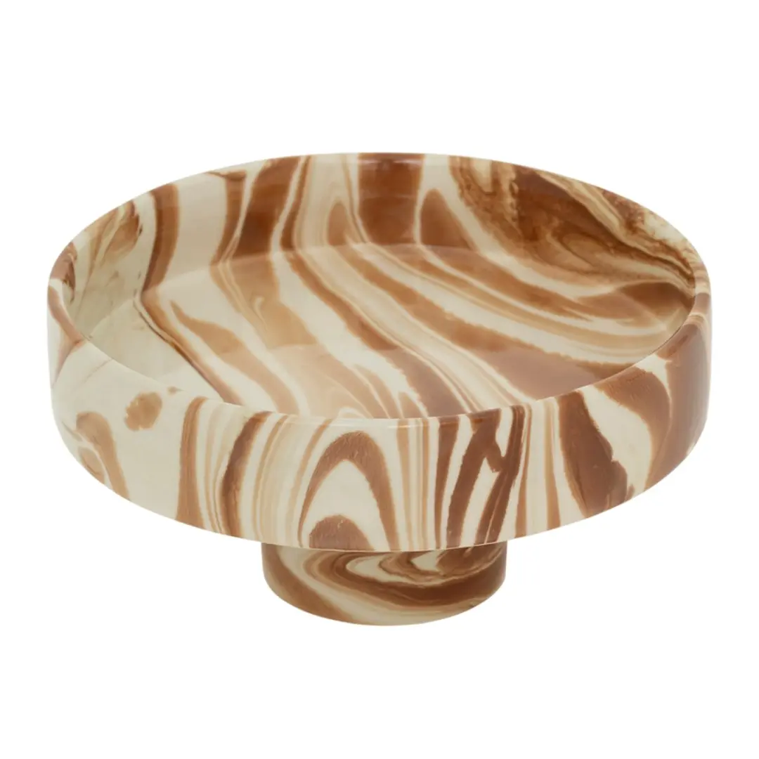Urban Nature Culture Moon Serveerschaal - Ø26cm - Wit/Bruin