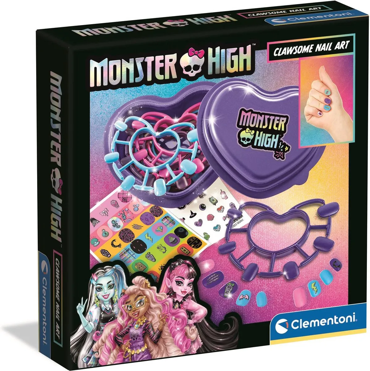 Clementoni Monster High Dark Nail Art Nagels Decoreren