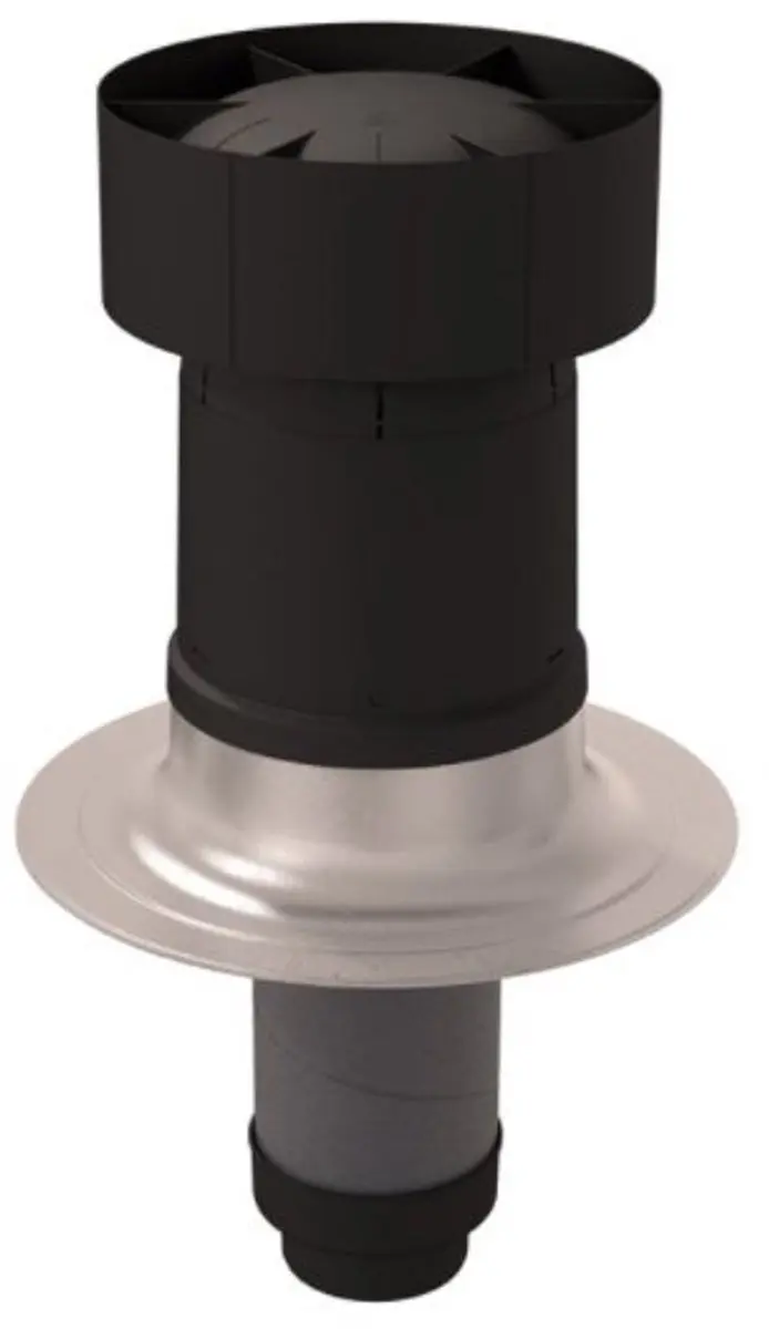 Ubbink Geïsoleerd leidingsysteem DDV ventus dakdoorvoer 0 150-160 zwart
